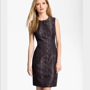 NWT Louben python Jacquard sheath dress, size 10
